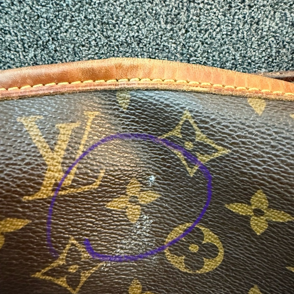 Authentic Louis Vuitton Brown Monogram Shoulder Bag - Picture 11 of 16